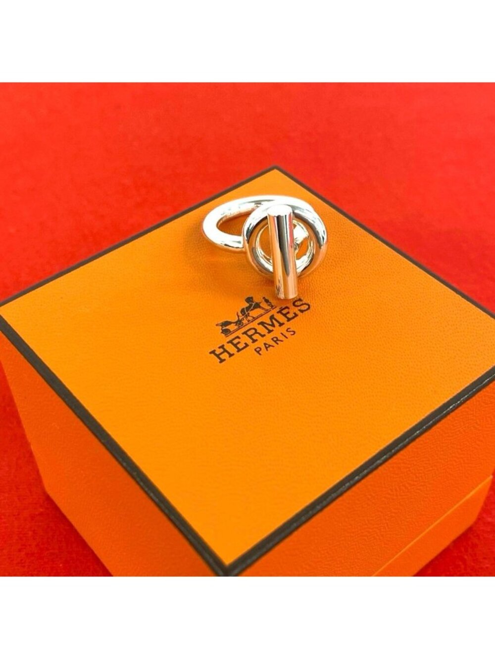 Hermes Echappee 925 Sterling Silver Ring